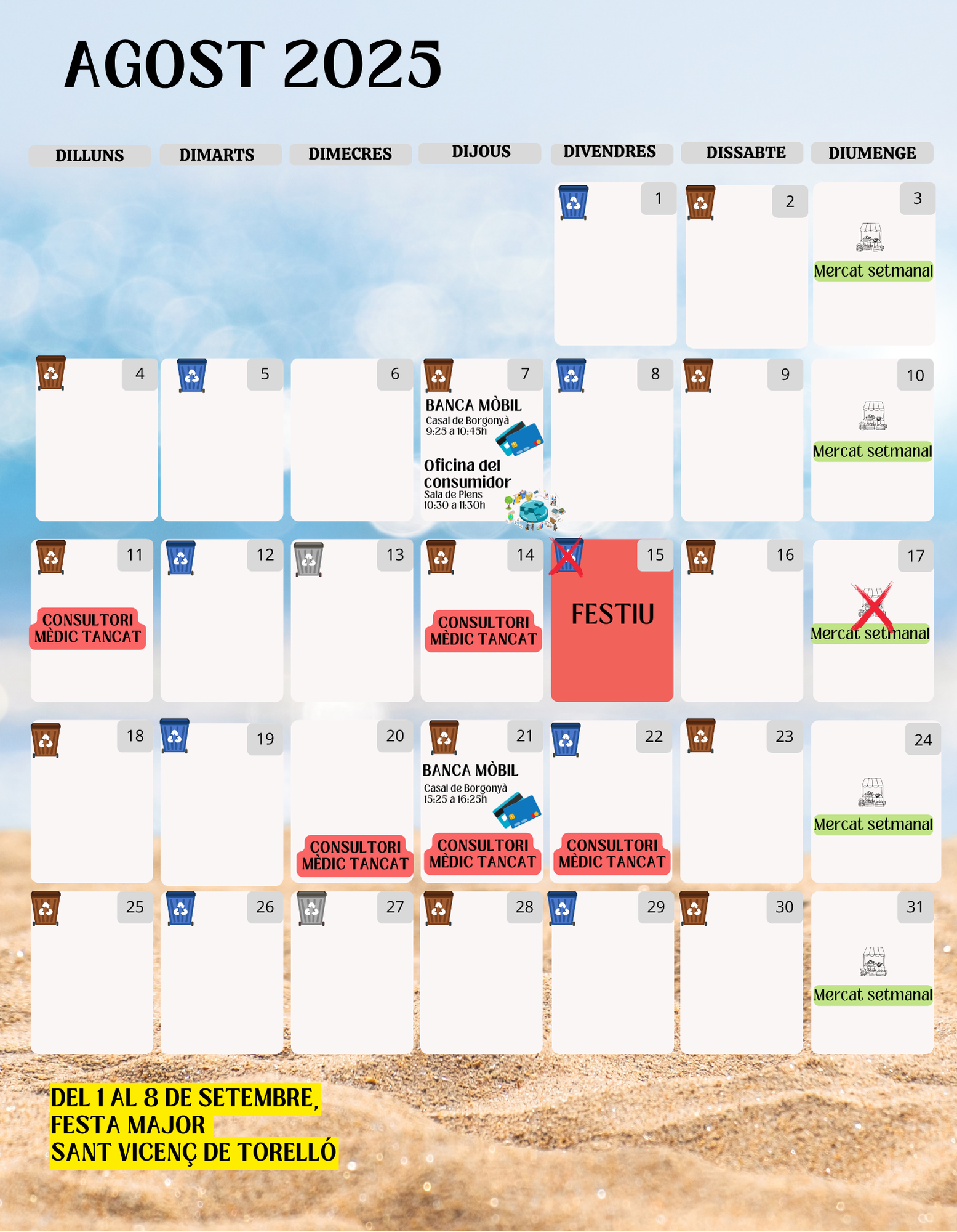 AGENDA MENSUAL 2025
