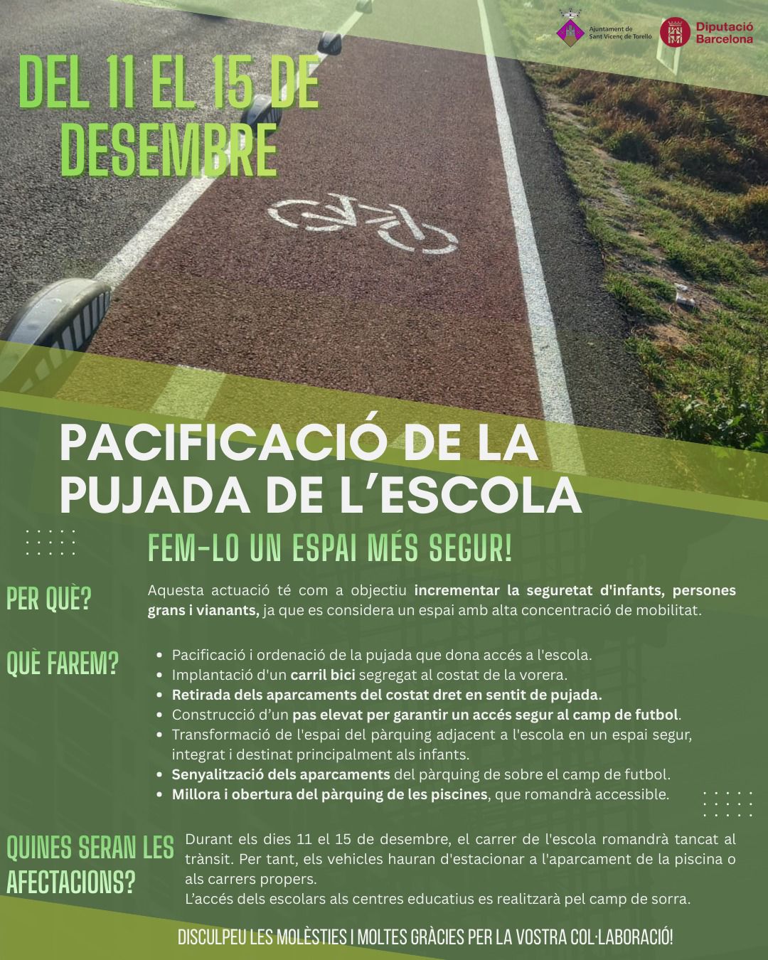 PACIFICACIÓ DE LA PUJADA DE L'ESCOLA