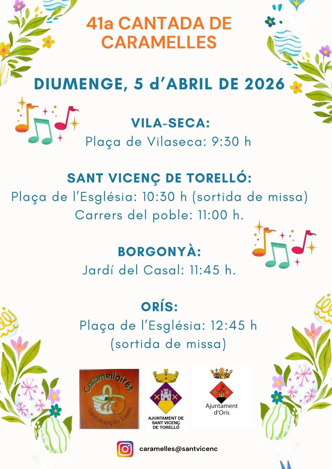 41a CANTADA DE CARAMELLES