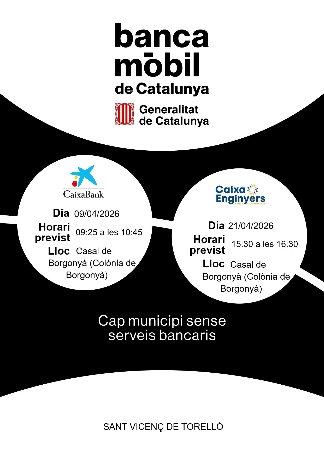 SERVEI DE BANCA M&Ograve;BIL A BORGONY&Agrave;