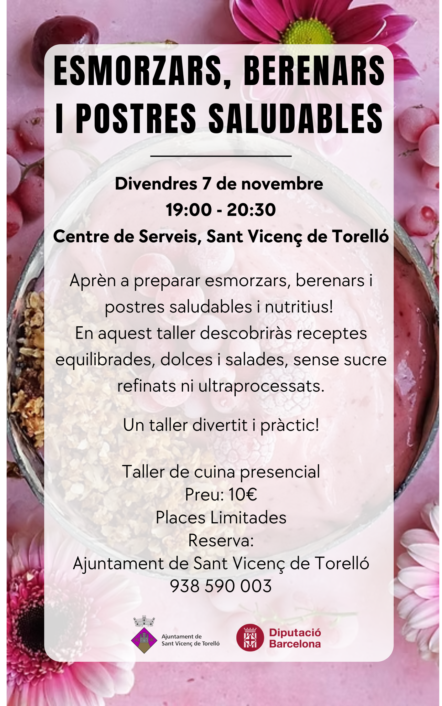 ESMORZARS, BERENARS I POSTRES SALUDABLES