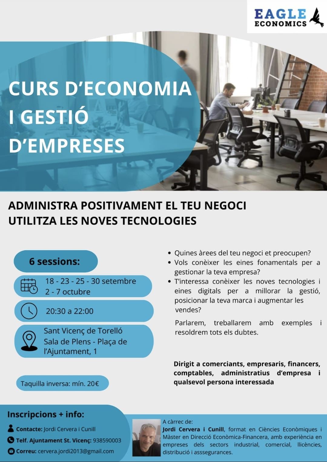 CURS D'ECONOMIA I GESTIÓ D'EMPRESES