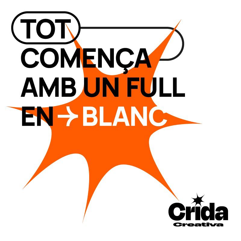 CRIDA CREATIVA: TOT COMENÇA AMB UN FULL EN BLANC